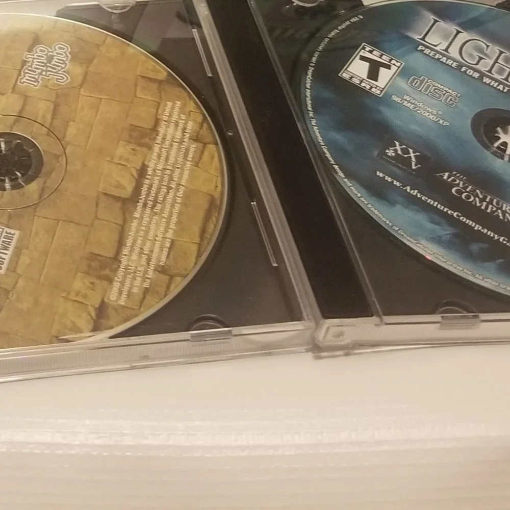 Luxor and Lights Out- 2 exciting vtg PC games!